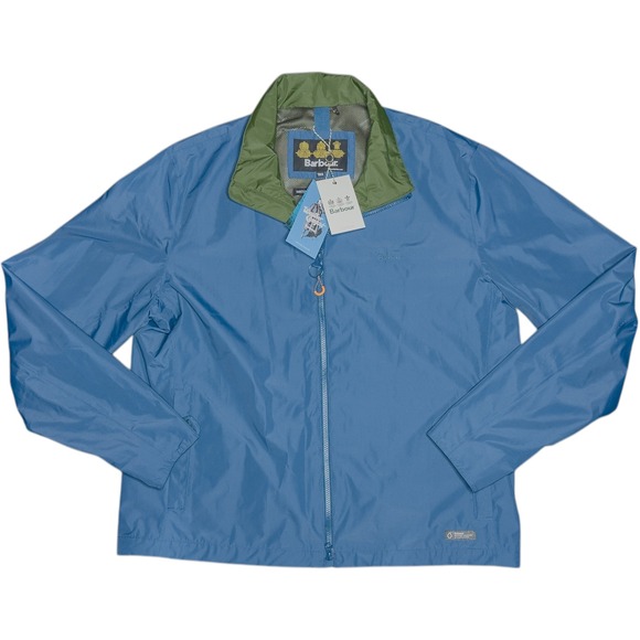 NWT Barbour Rye Blue Waterproof Breathable Weather Comfort Rain Jacket XXL NEW - Picture 1 of 10